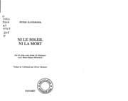 Tapa de Ni le soleil ni la mort