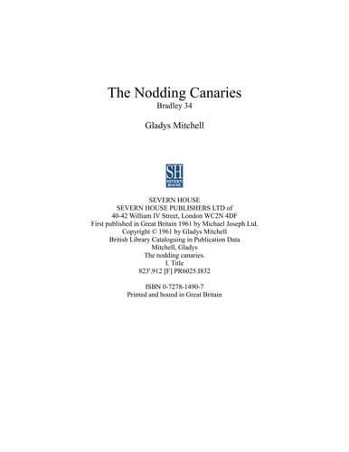Tapa de Nodding Canaries