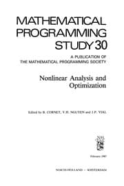 Tapa de Nonlinear analysis and optimization