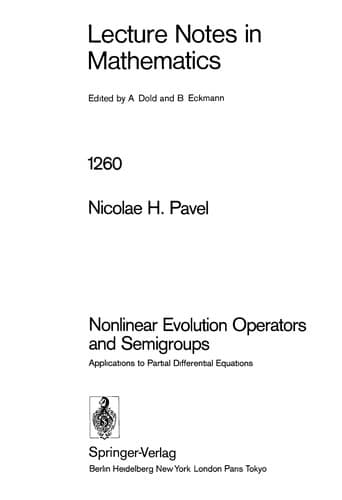 Tapa de Nonlinear evolution operators and semigroups