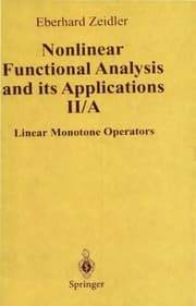 Tapa de Nonlinear functional analysis and its applications