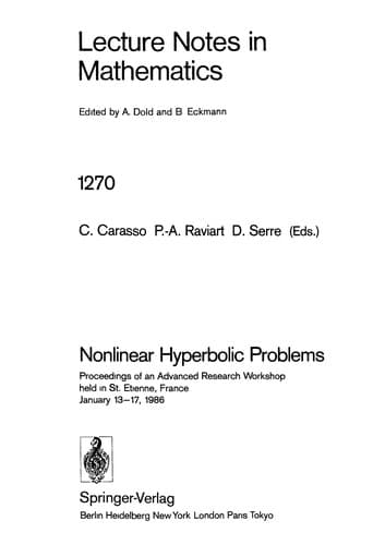 Tapa de Nonlinear hyperbolic problems