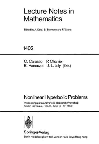 Tapa de Nonlinear hyperbolic problems