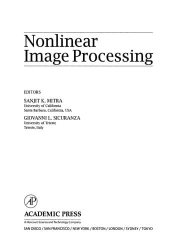 Tapa de Nonlinear image processing