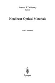 Tapa de Nonlinear Optical Materials