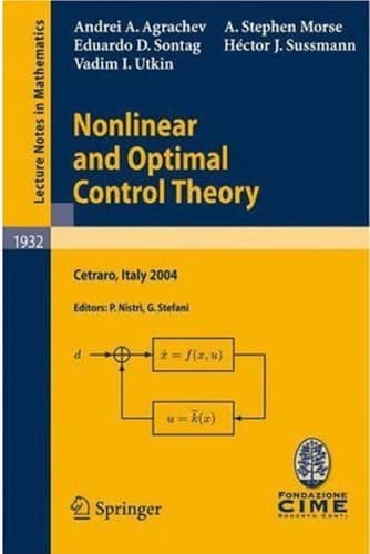 Tapa de Nonlinear and optimal control theory