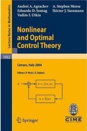 Tapa de Nonlinear and optimal control theory
