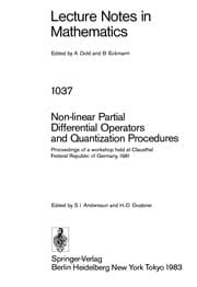 Tapa de Non-linear partial differential operators and quantization procedures