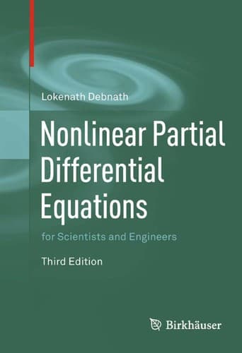 Tapa de Nonlinear partial differential equations for scientists and engineers