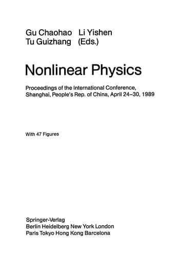 Tapa de Nonlinear Physics