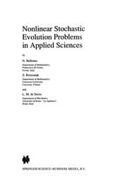 Tapa de Nonlinear stochastic evolution problems in applied sciences