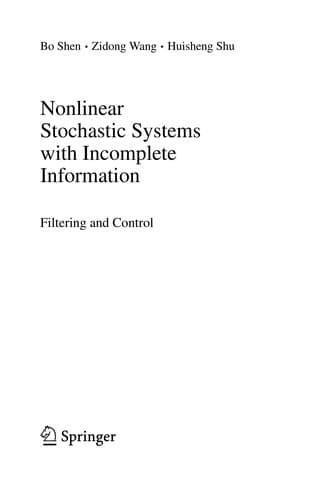Tapa de Nonlinear Stochastic Systems with Incomplete Information