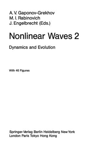 Tapa de Nonlinear Waves