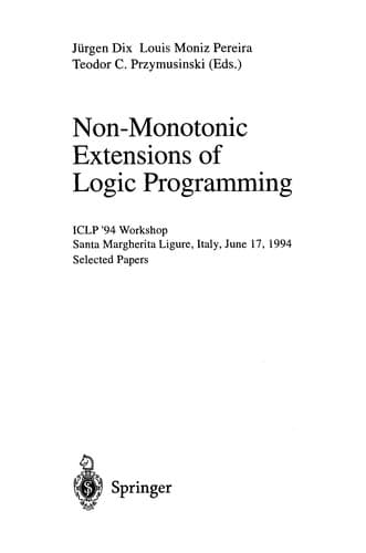 Tapa de Non-monotonic extensions of logic programming