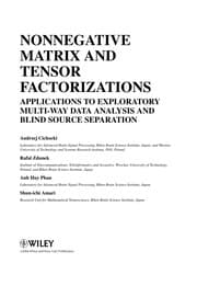 Tapa de Nonnegative matrix and tensor factorizations