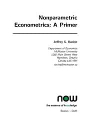 Tapa de Nonparametric econometrics