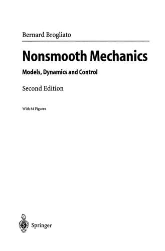 Tapa de Nonsmooth Mechanics