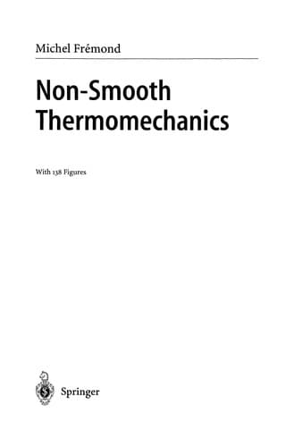 Tapa de Non-Smooth Thermomechanics