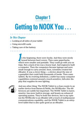 Tapa de NOOK tablet for dummies