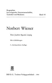Tapa de Norbert Wiener