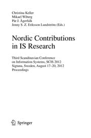 Tapa de Nordic Contributions in IS Research
