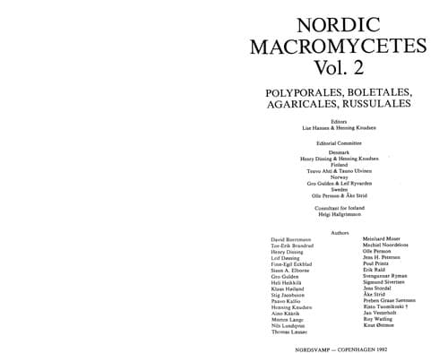 Tapa de Nordic macromycetes