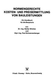 Tapa de Normengerechte Kosten- und Preisermittlung von Bauleistungen