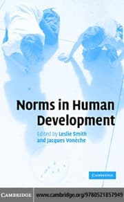 Tapa de NORMS IN HUMAN DEVELOPMENT; ED. BY LESLIE SMITH