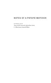 Tapa de Notes of a potato watcher