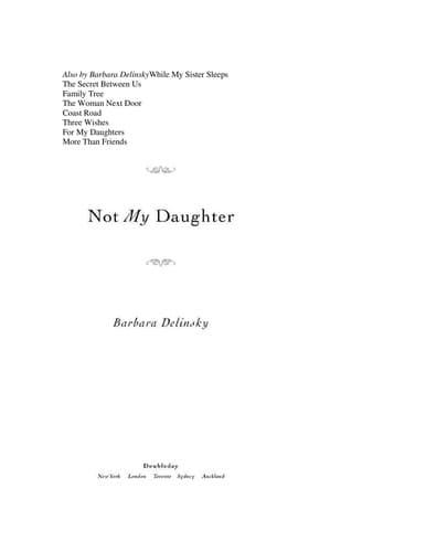 Tapa de Not my daughter