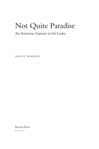 Tapa de Not quite paradise