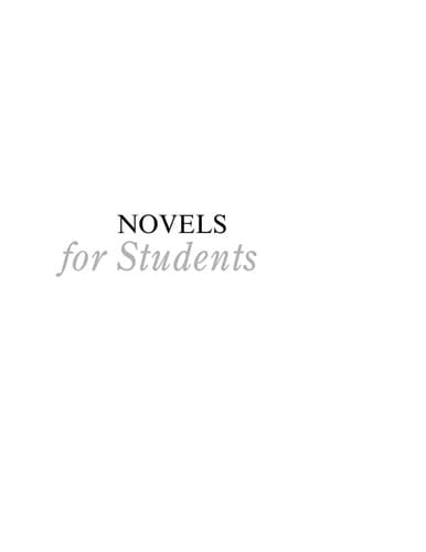 Tapa de Novels for students