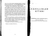 Tapa de Cahillikler kitabi