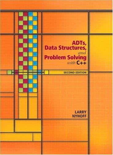 Tapa de ADTs, Data Structures, and Problem Solving with C++ (2nd Edition) (Alan R. Apt Books)