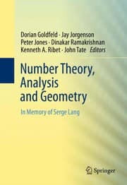 Tapa de Number theory, analysis and geometry