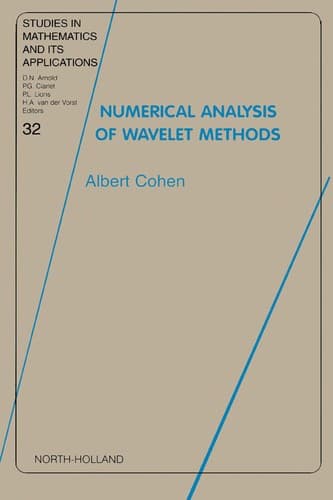 Tapa de Numerical analysis of wavelet methods