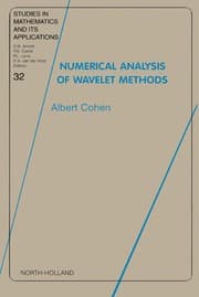 Tapa de Numerical analysis of wavelet methods
