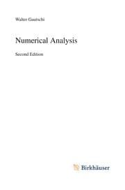 Tapa de Numerical Analysis