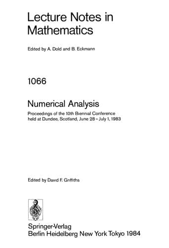 Tapa de Numerical analysis