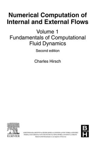 Tapa de Numerical computation of internal and external flows