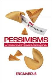 Tapa de Pessimisms