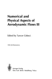 Tapa de Numerical and Physical Aspects of Aerodynamic Flows III