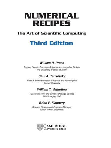 Tapa de Numerical recipes
