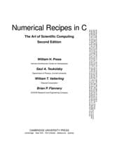 Tapa de NUMERICAL RECIPES IN C.