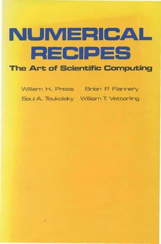 Tapa de Numerical recipes example book (FORTRAN)