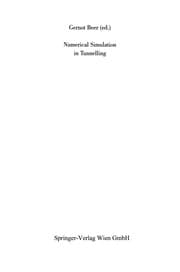 Tapa de Numerical Simulation in Tunnelling