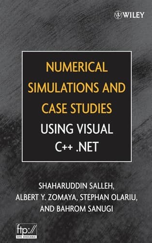 Tapa de Numerical simulations and case studies using Visual C++.Net