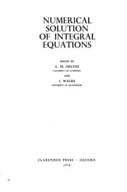 Tapa de Numerical solution of integral equations
