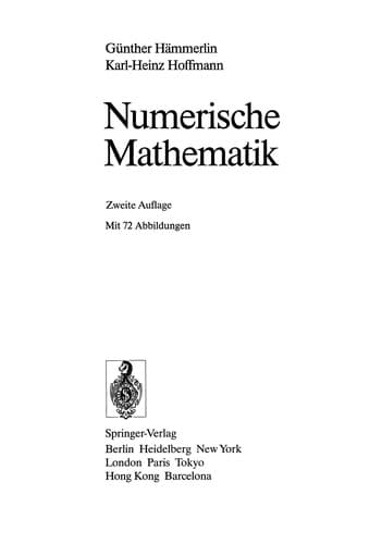 Tapa de Numerische Mathematik