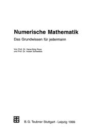 Tapa de Numerische Mathematik